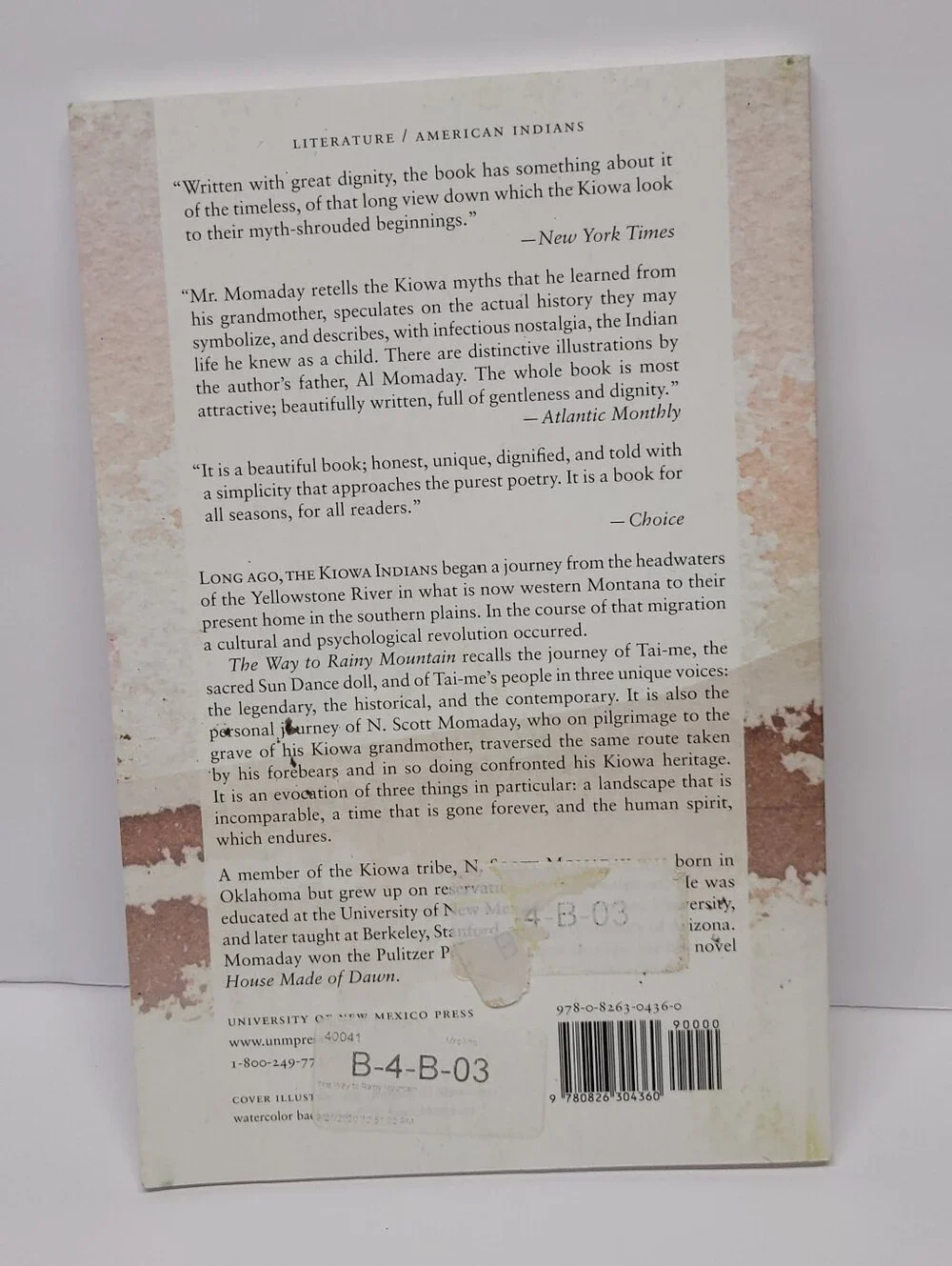 The Way to Rainy Mountain Paperback
